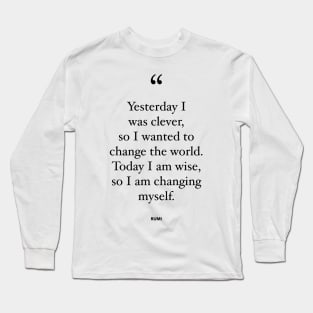 Clever And Wise Long Sleeve T-Shirt